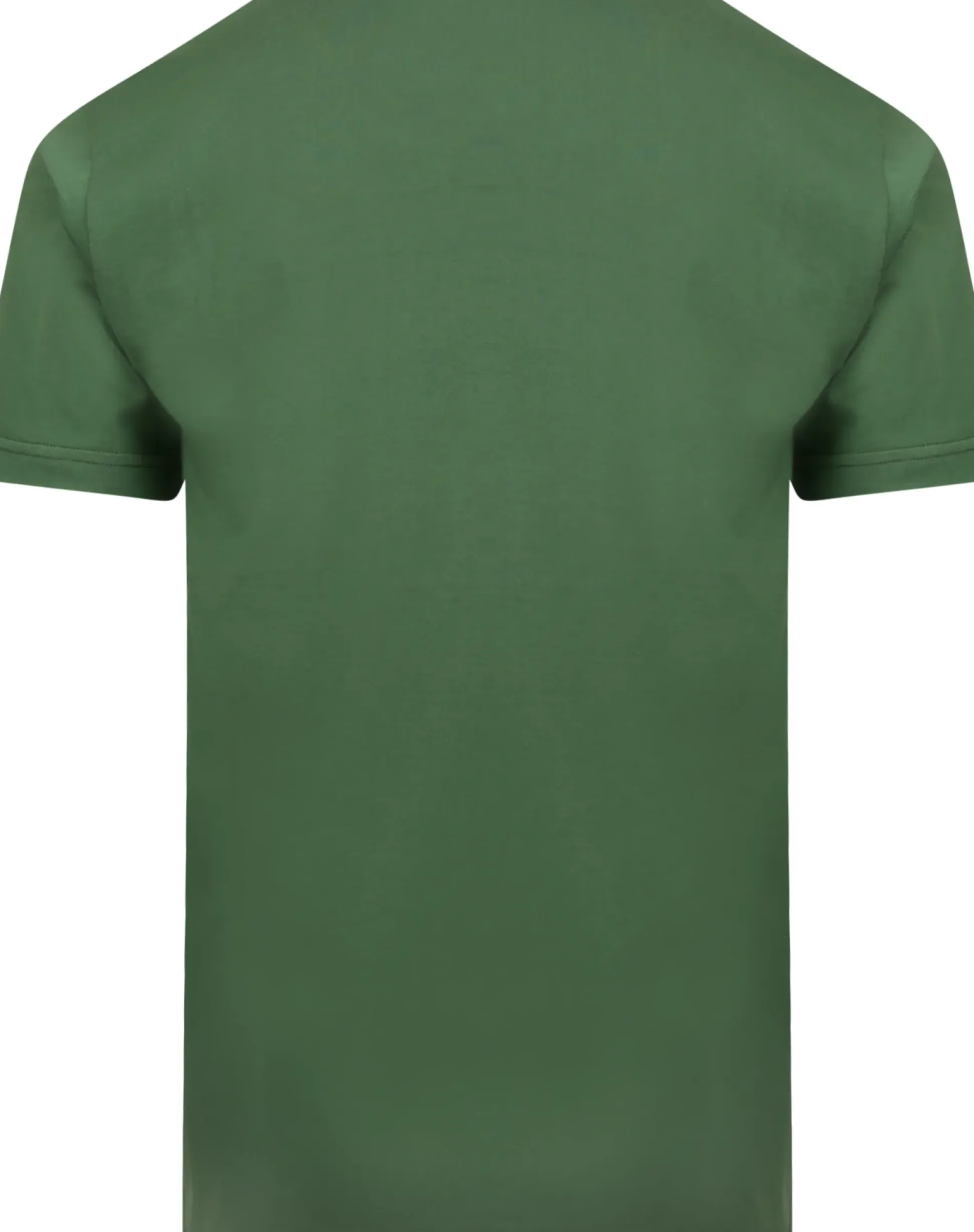 Bigdude Plain Crew Neck T-Shirt With Pocket Deep Green Tall