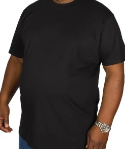 Bigdude Plain Crew Neck T-Shirt Black