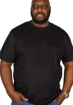 Bigdude Plain Crew Neck T-Shirt Black