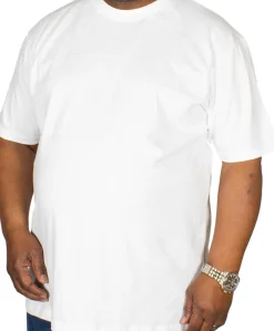 Bigdude Plain Crew Neck T-Shirt White