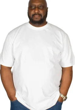 Bigdude Plain Crew Neck T-Shirt White