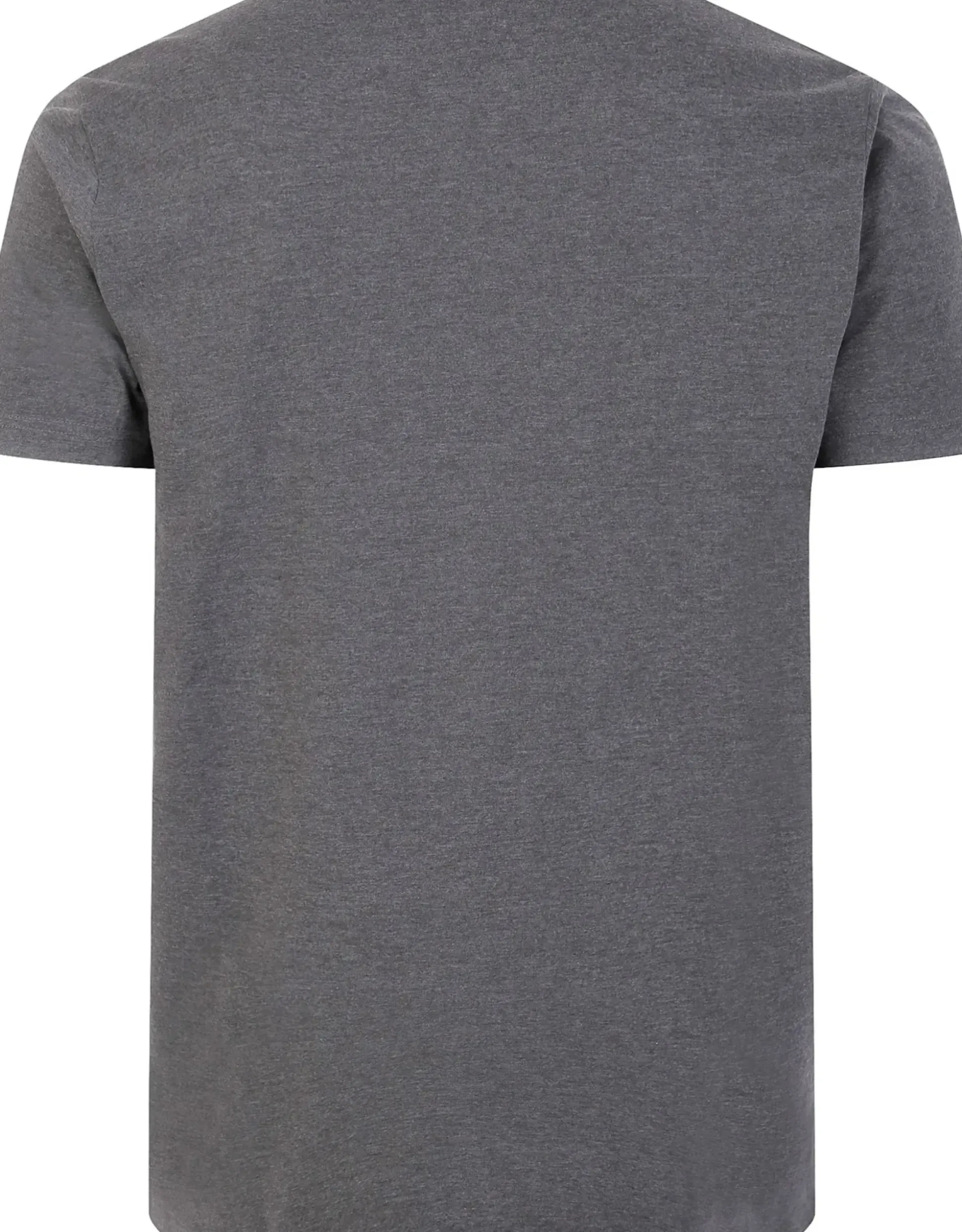 Bigdude Plain Crew Neck T-Shirt Charcoal