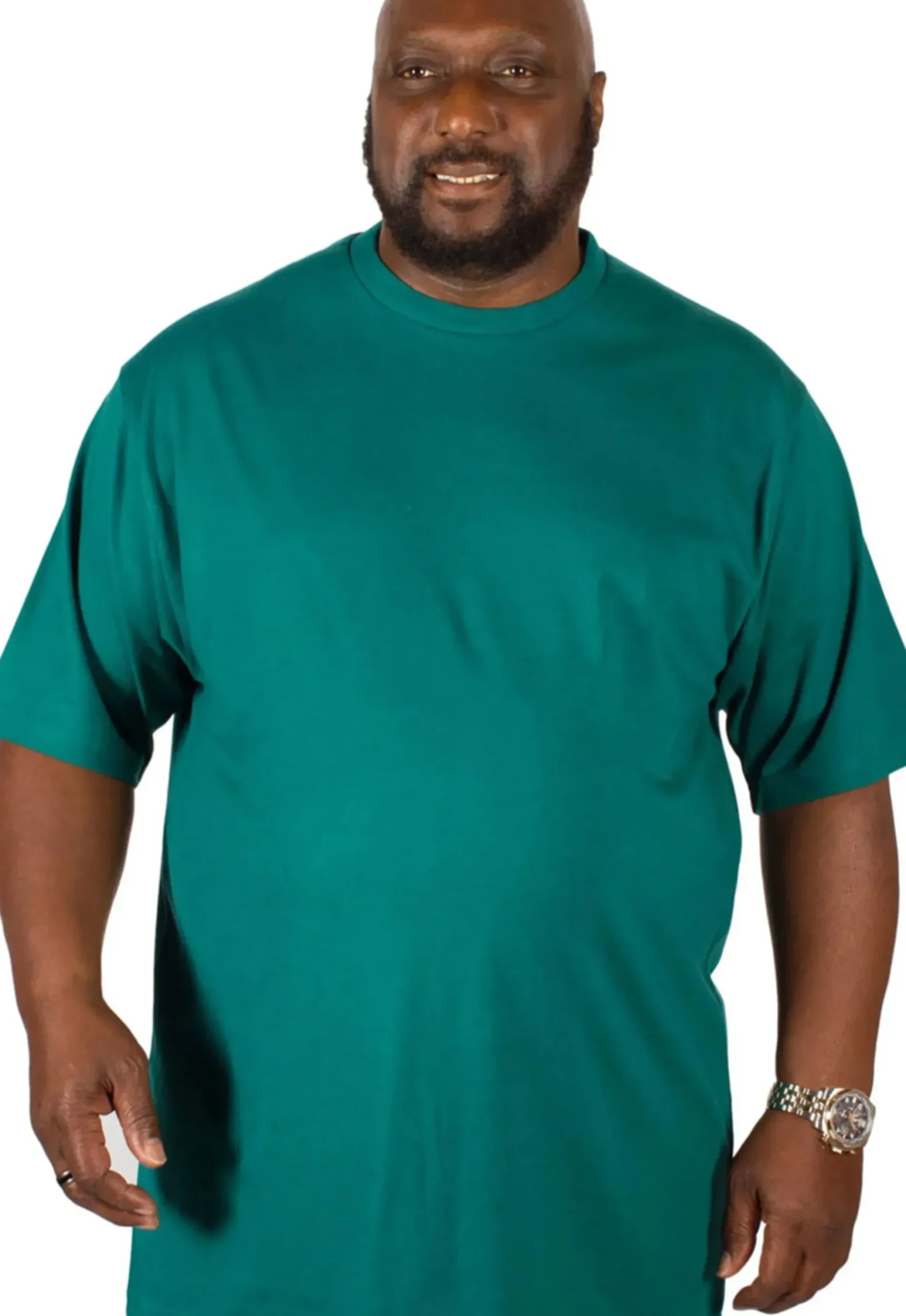 Bigdude Plain Crew Neck T-Shirt Green