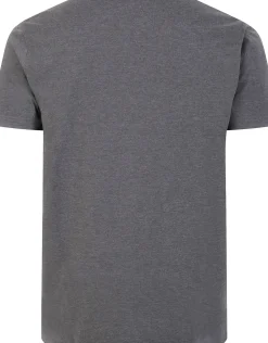 Bigdude Plain Crew Neck T-Shirt Charcoal Tall