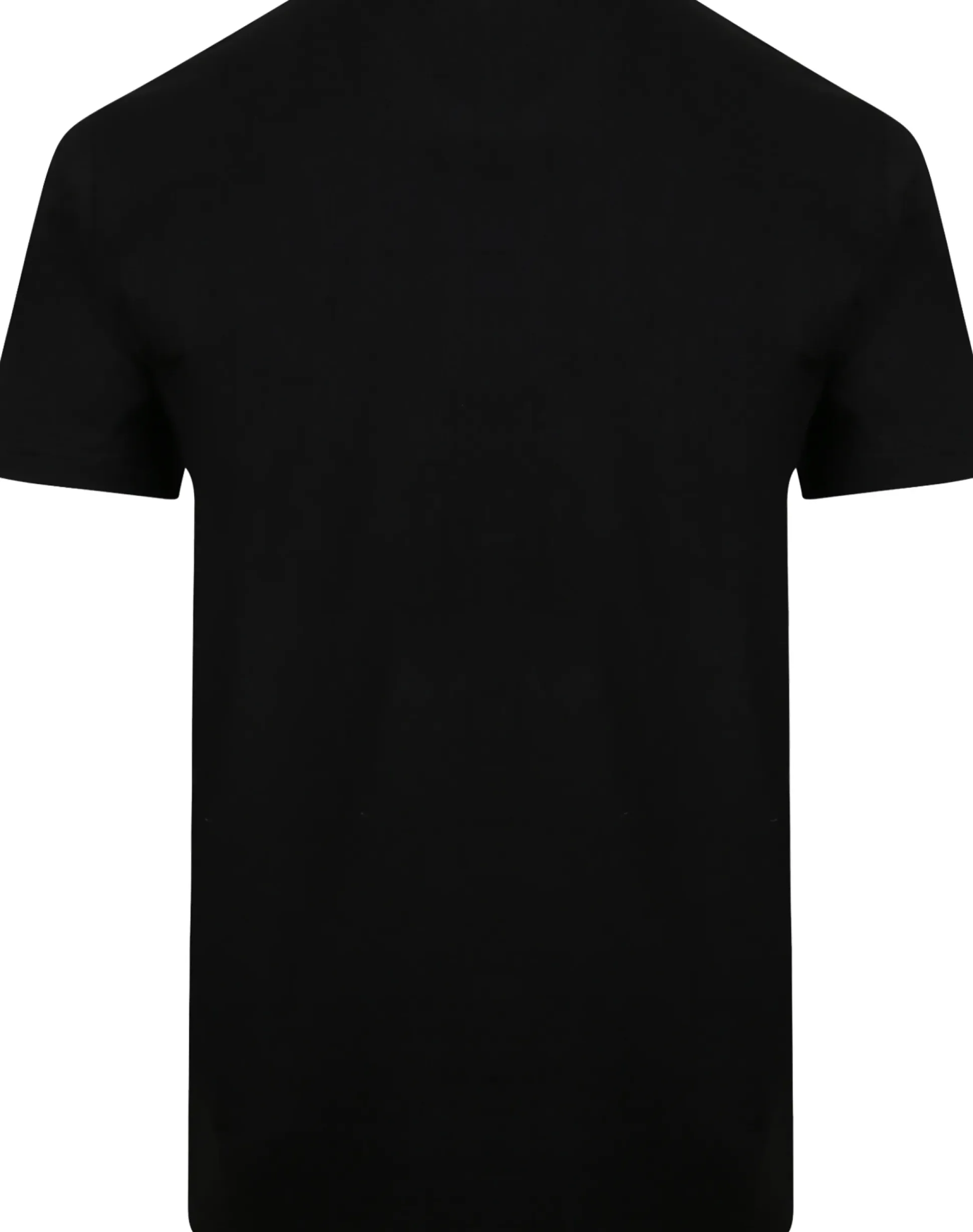 Bigdude Plain Crew Neck T-Shirt With Pocket Black