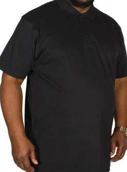 Bigdude Plain Polo Shirt - Black