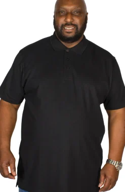 Bigdude Plain Polo Shirt - Black
