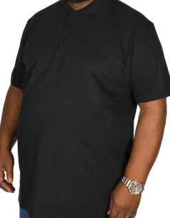 Bigdude Plain Polo Shirt Black Tall