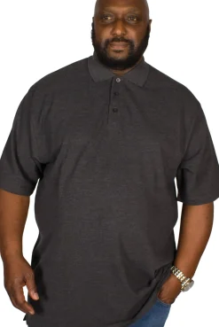 Bigdude Plain Polo Shirt- Charcoal