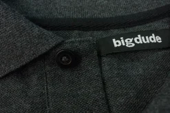 Bigdude Plain Polo Shirt- Charcoal