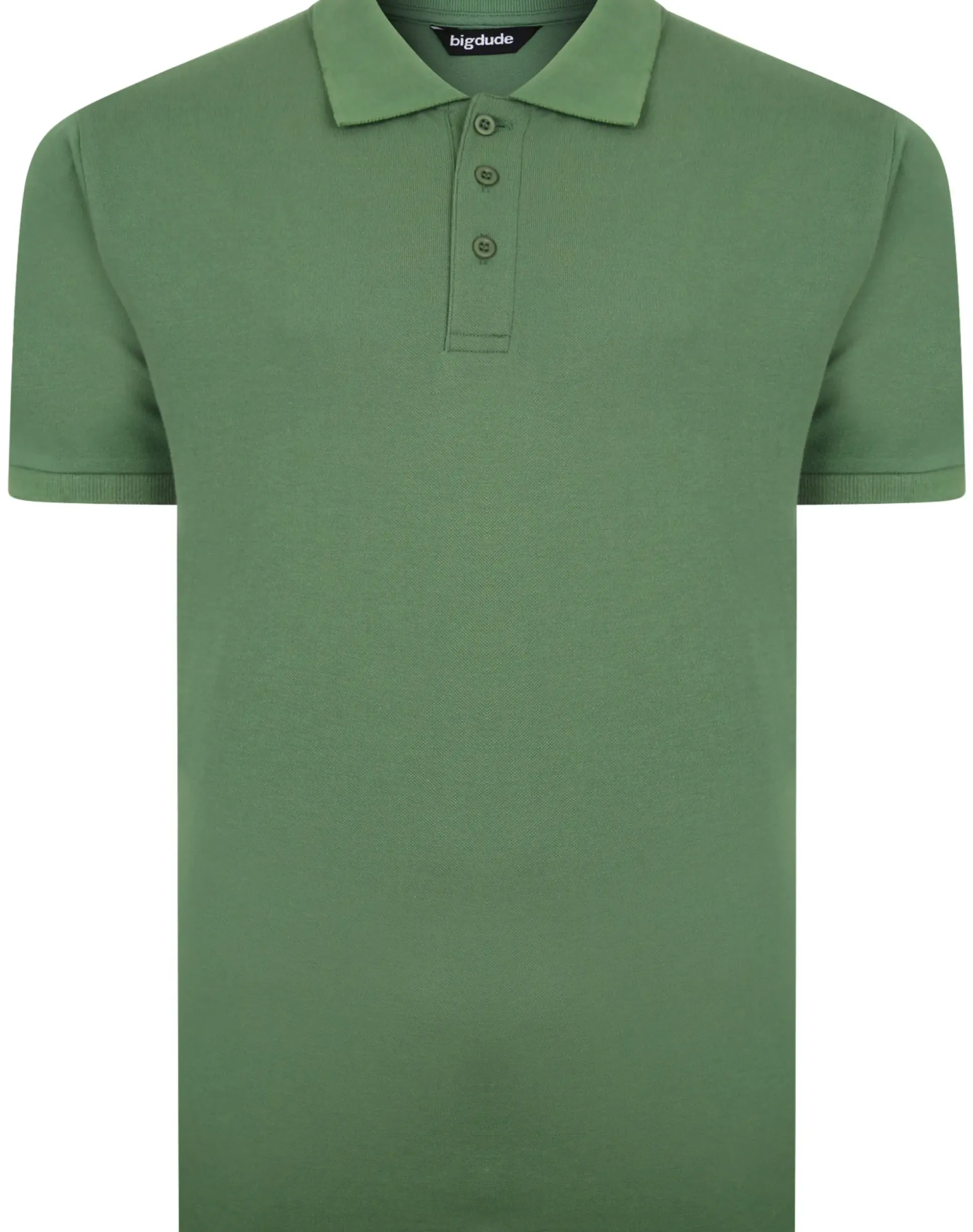 Bigdude Plain Polo Shirt Deep Green Tall