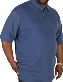 Bigdude Plain Polo Shirt Denim