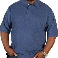 Bigdude Plain Polo Shirt Denim