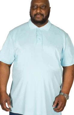 Bigdude Plain Polo Shirt Light Blue Tall