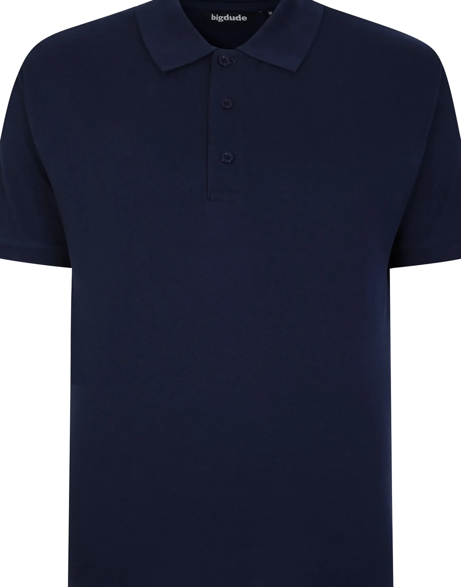 Bigdude Plain Polo Shirt- Navy