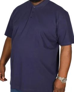 Bigdude Plain Polo Shirt Navy Tall