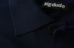Bigdude Plain Polo Shirt Navy Tall