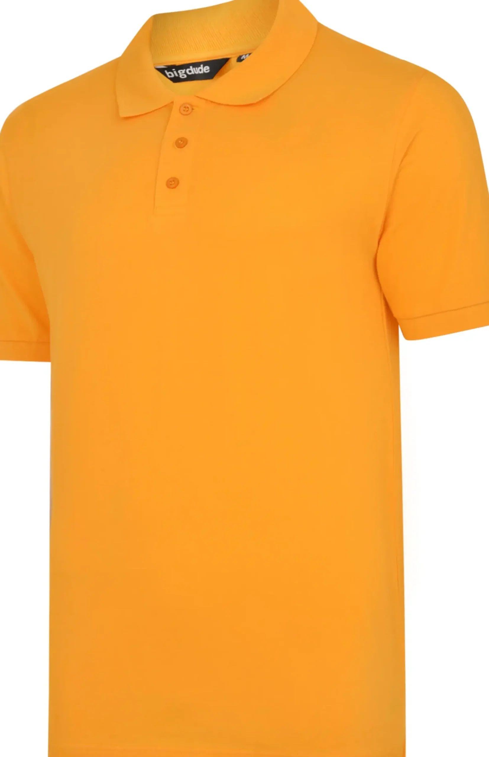 Bigdude Plain Polo Shirt Orange