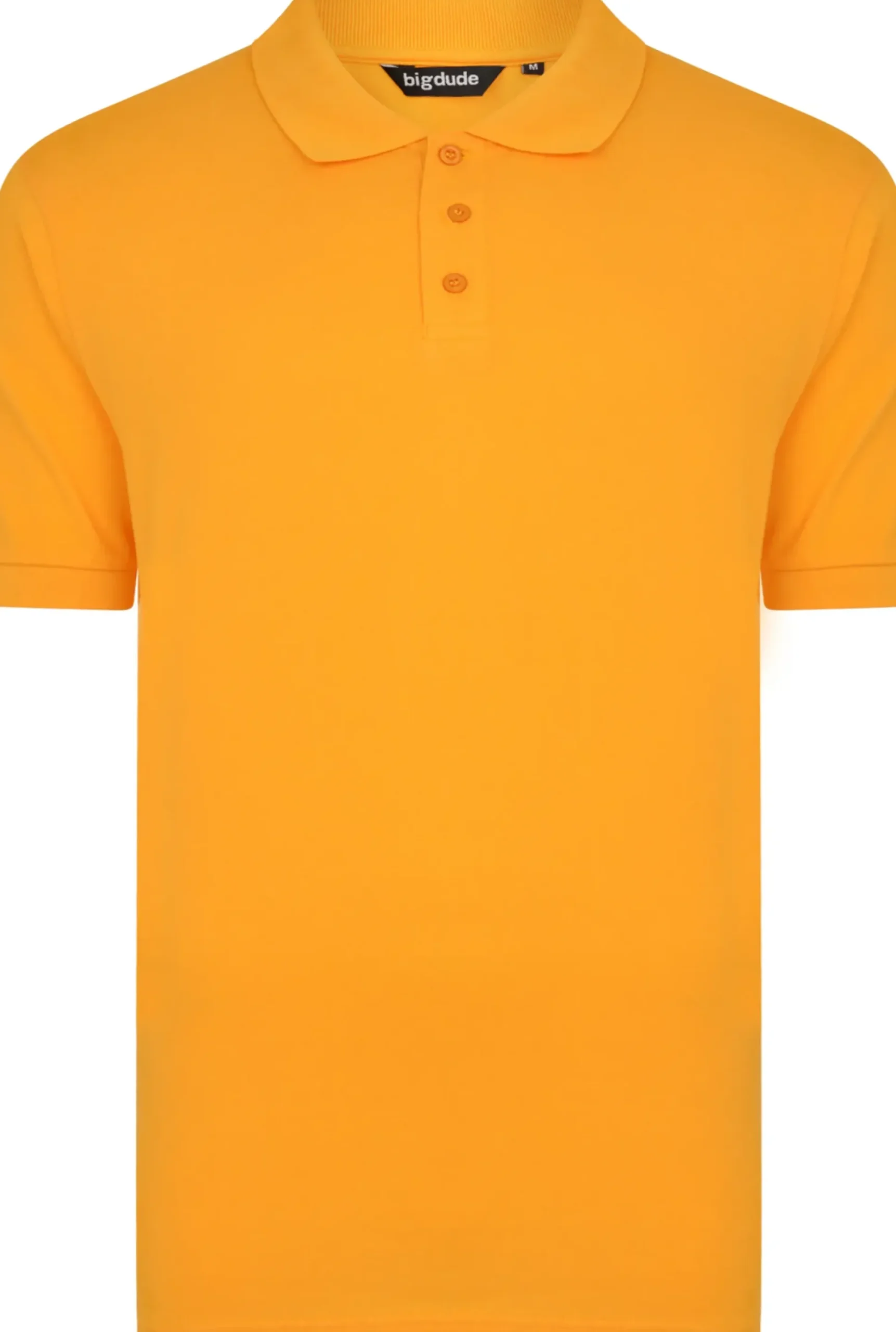 Bigdude Plain Polo Shirt Orange Tall