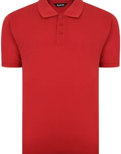 Bigdude Plain Polo Shirt Pepper Red