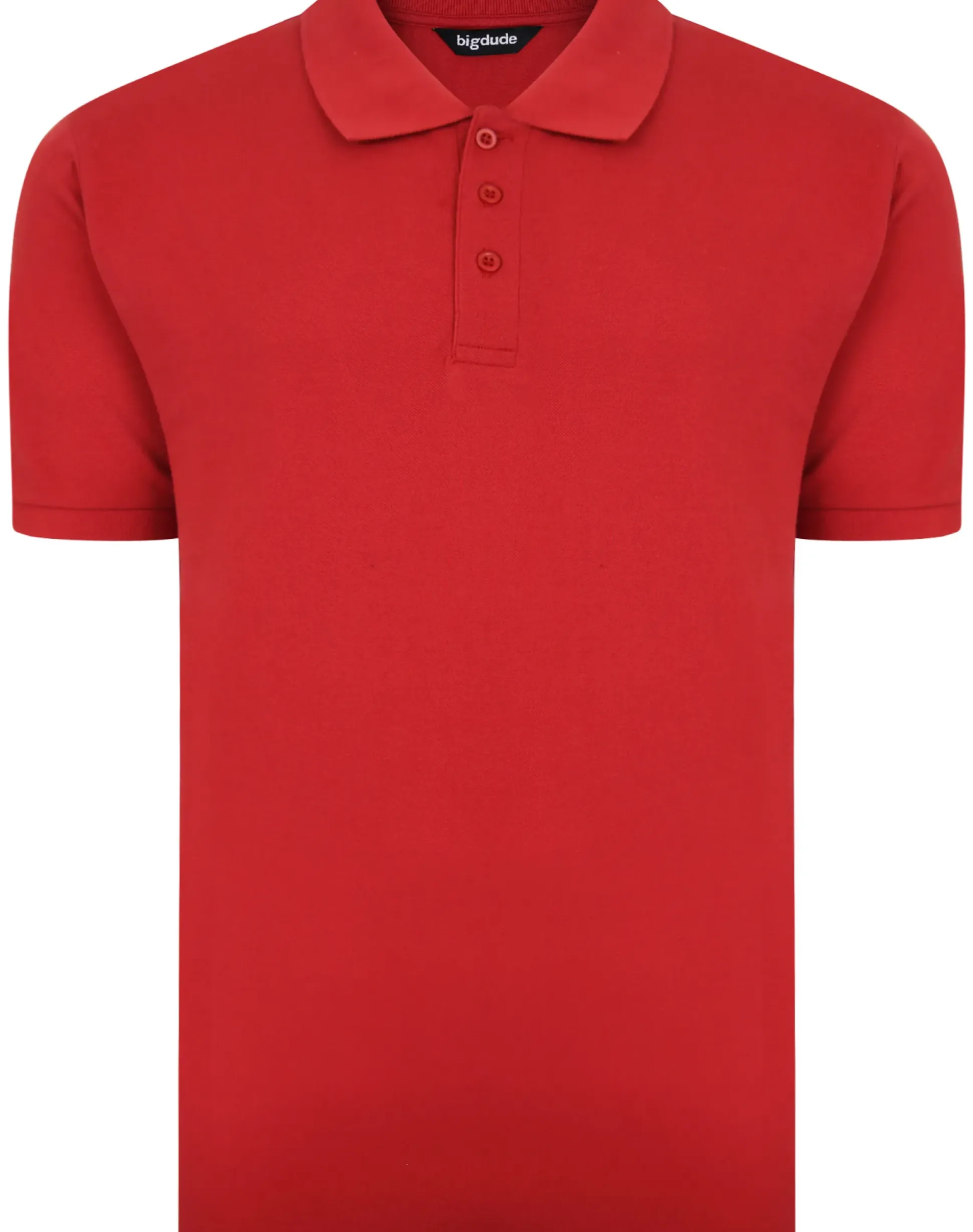 Bigdude Plain Polo Shirt Pepper Red