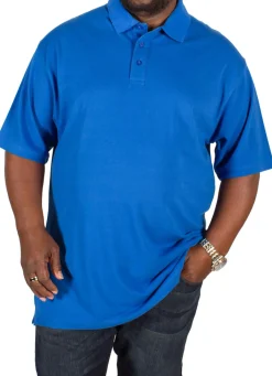 Bigdude Plain Polo Shirt Royal Blue Tall