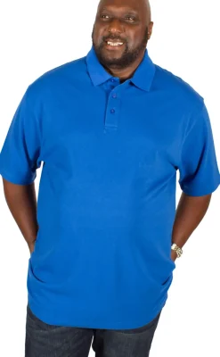 Bigdude Plain Polo Shirt Royal Blue Tall