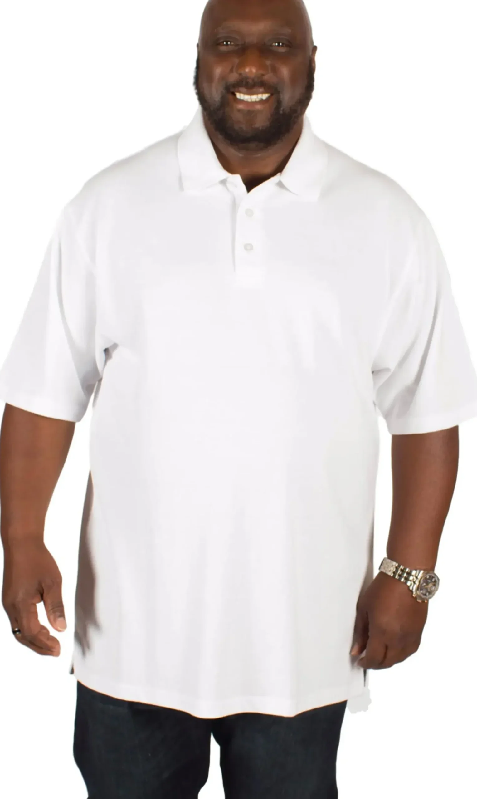 Bigdude Plain Polo Shirt White