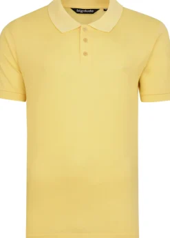 Bigdude Plain Polo Shirt Yellow Tall