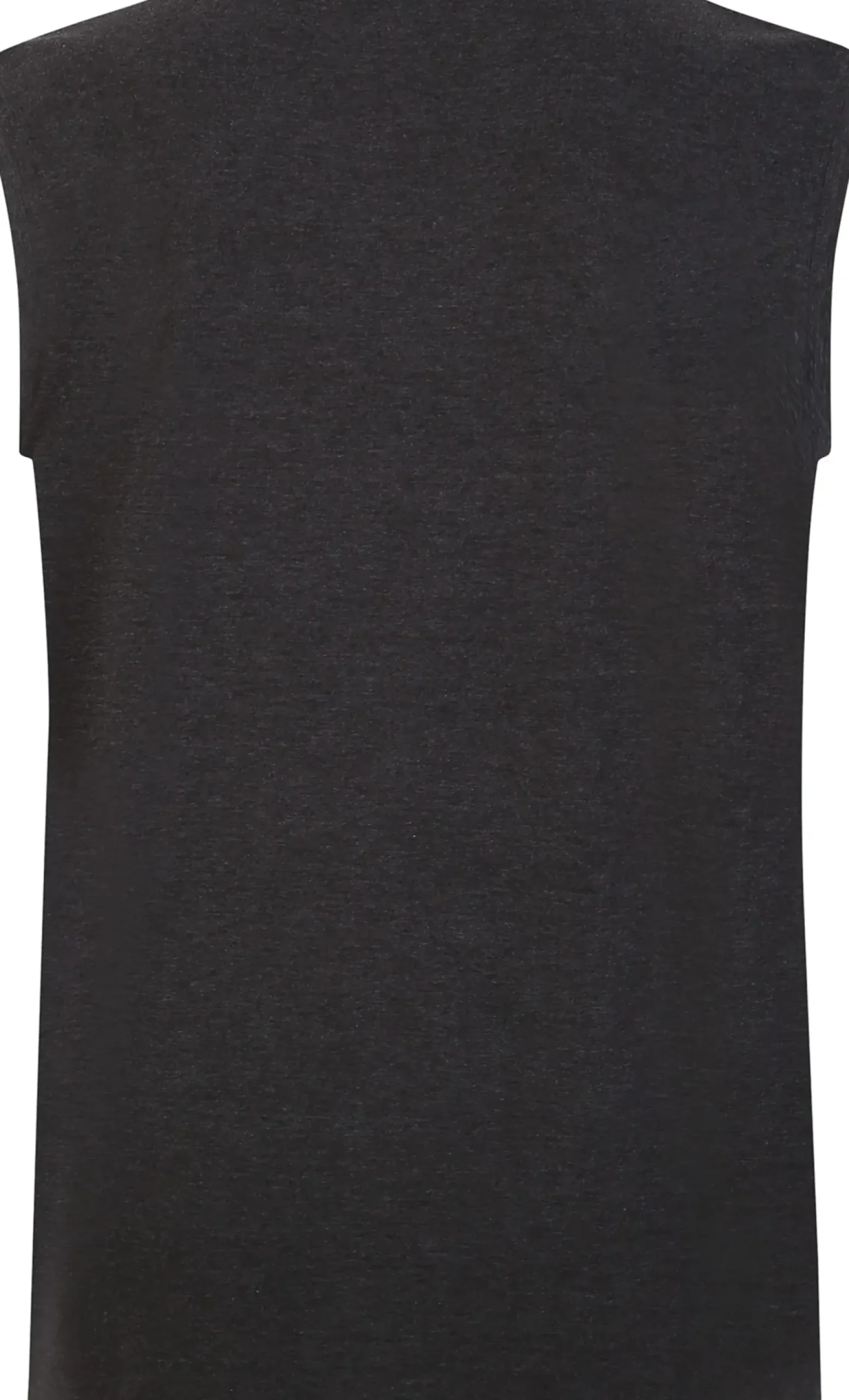 Bigdude Plain Sleeveless T-Shirt Charcoal