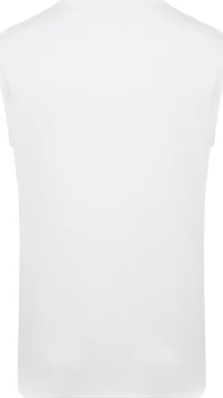 Bigdude Plain Sleeveless T-Shirt White Tall