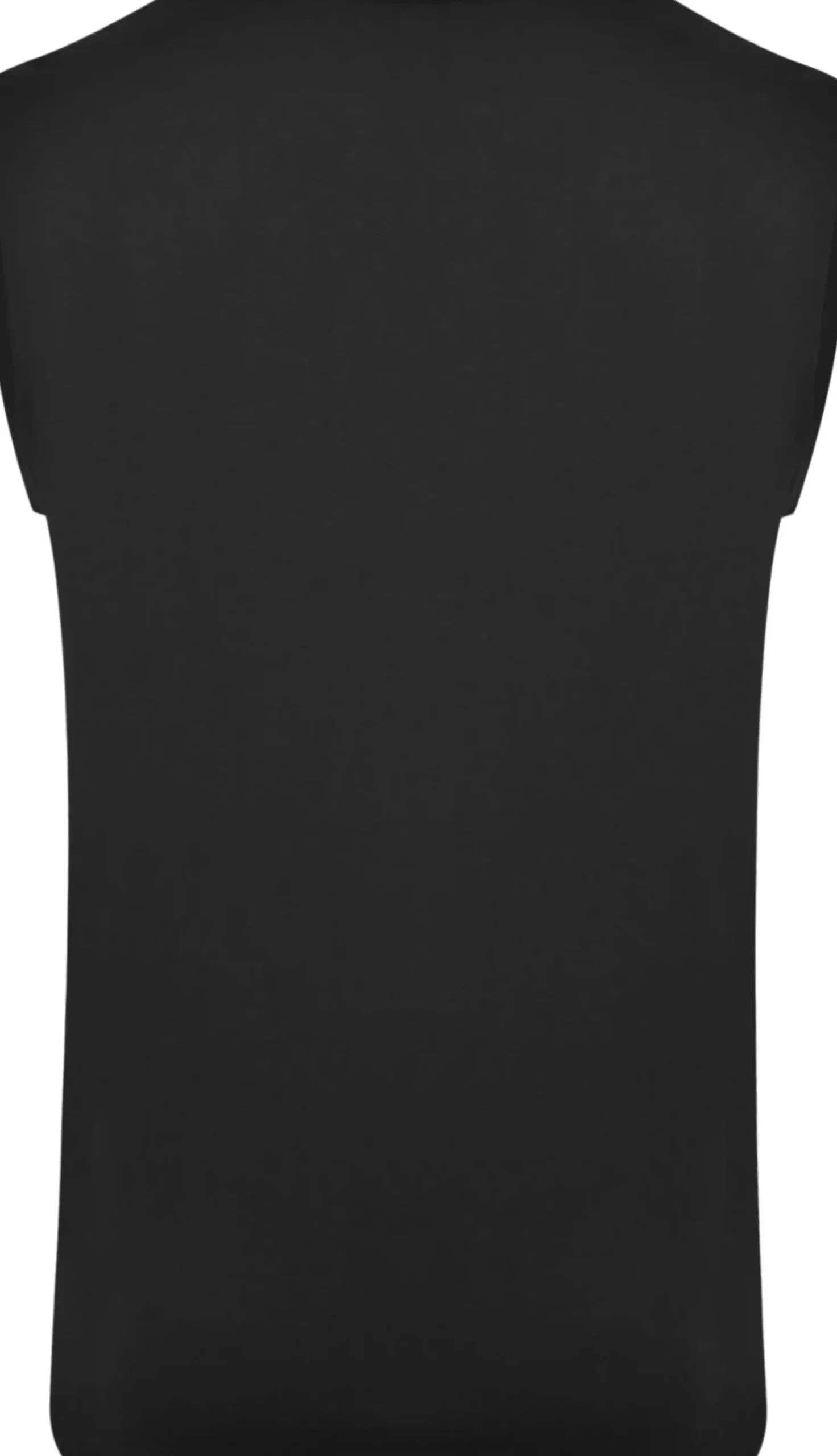 Bigdude Plain Sleeveless T-Shirt Black Tall