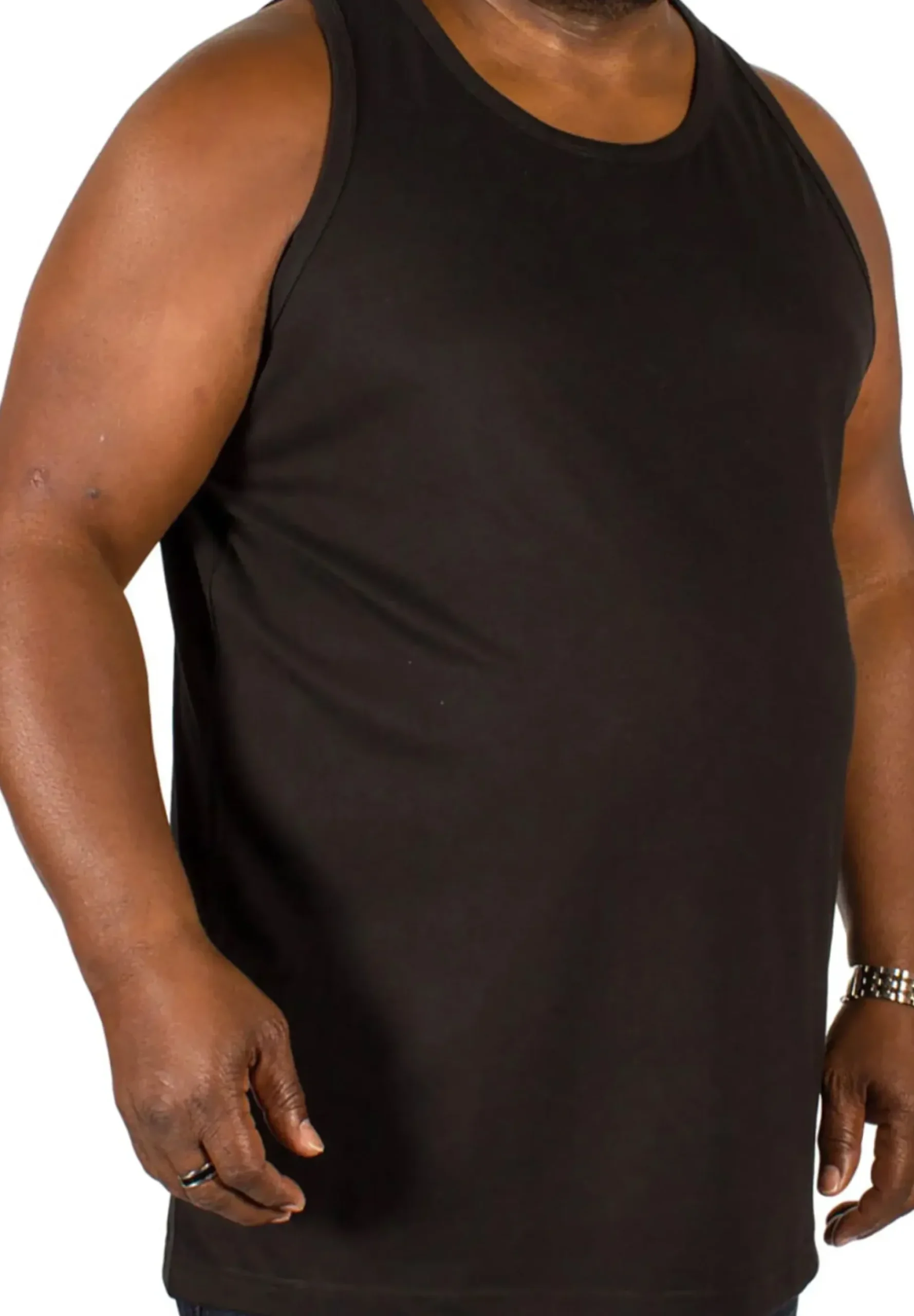 Bigdude Plain Vest Black
