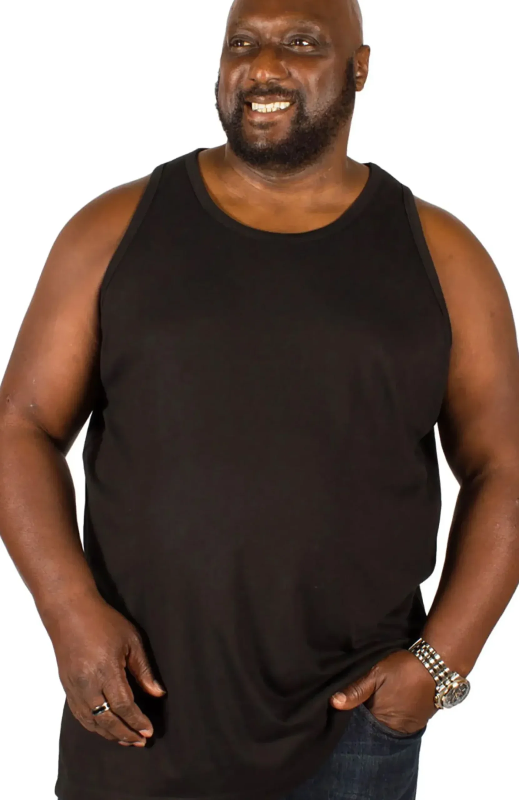Bigdude Plain Vest Black
