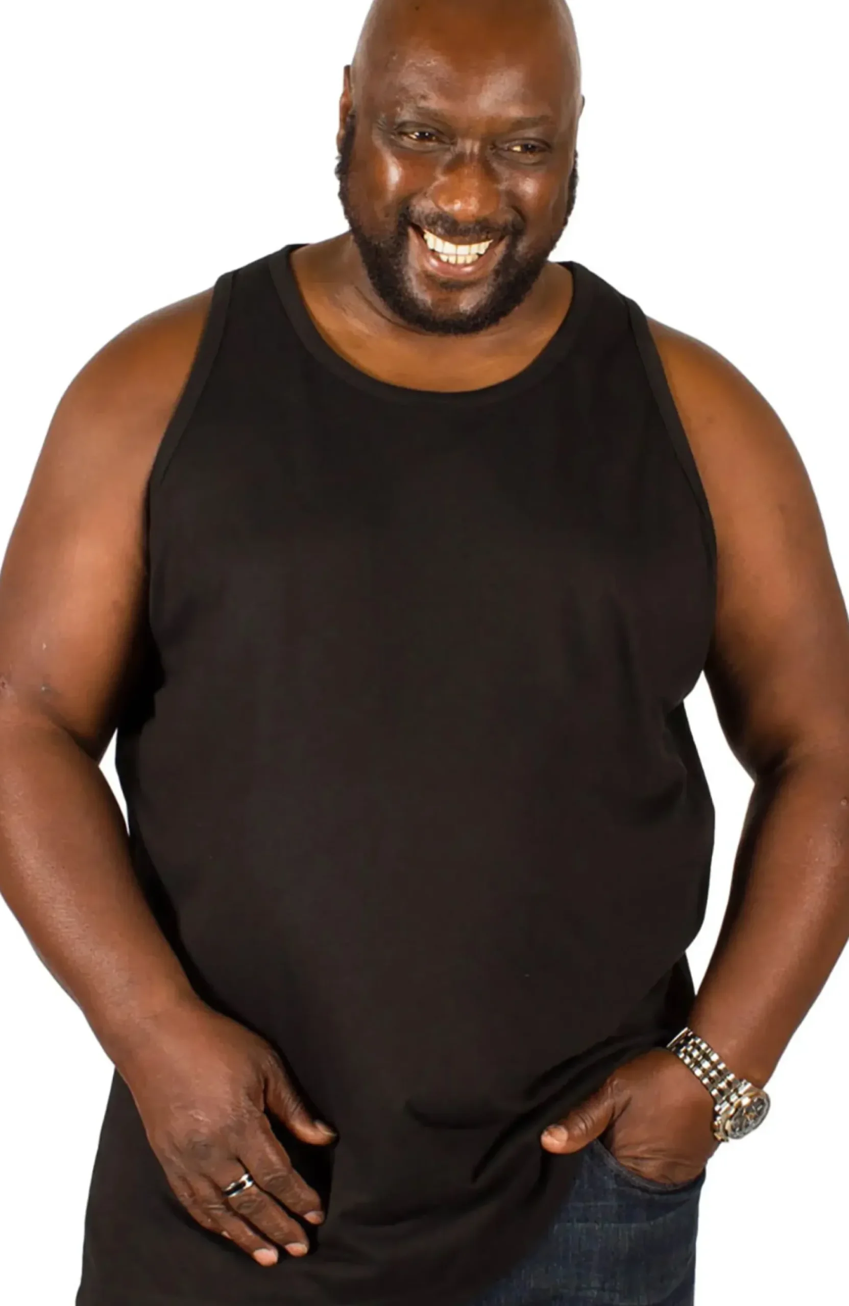 Bigdude Plain Vest Black