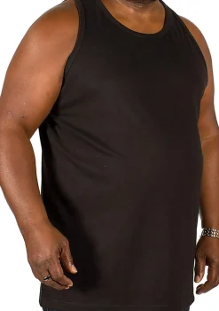 Bigdude Plain Vest Black Tall