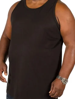 Bigdude Plain Vest Black Tall