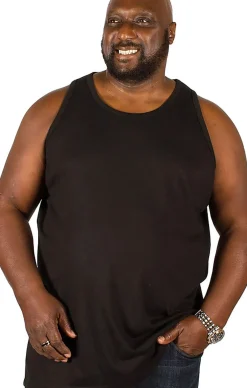 Bigdude Plain Vest Black Tall