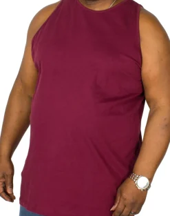 Bigdude Plain Vest Burgundy