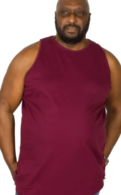 Bigdude Plain Vest Burgundy