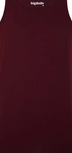 Bigdude Plain Vest Burgundy