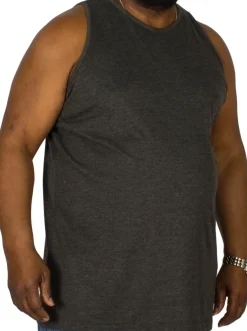 Bigdude Plain Vest Charcoal