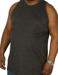 Bigdude Plain Vest Charcoal