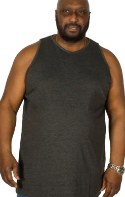 Bigdude Plain Vest Charcoal