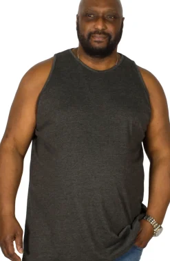 Bigdude Plain Vest Charcoal