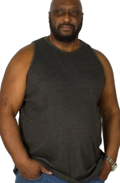 Bigdude Plain Vest Charcoal