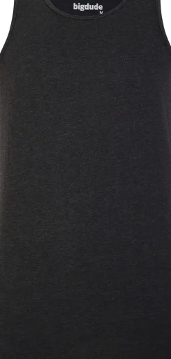 Bigdude Plain Vest Charcoal