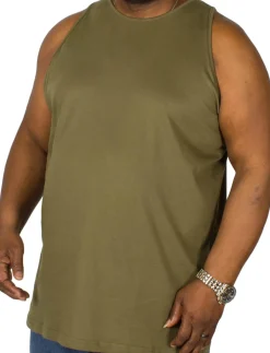 Bigdude Plain Vest Olive Tall