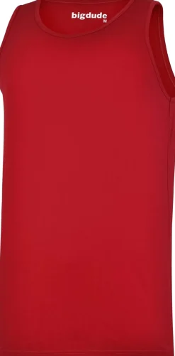 Bigdude Plain Vest Pepper Red