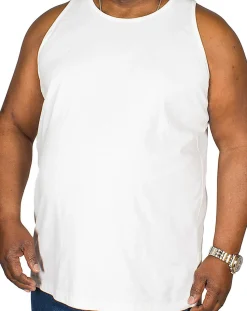 Bigdude Plain Vest White Tall
